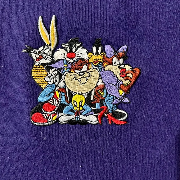 Vintage 90s off-brand Looney Tunes sweater 2X - Picture 4 of 5